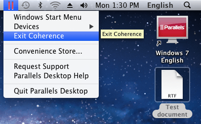 parallels for mac exit coherence