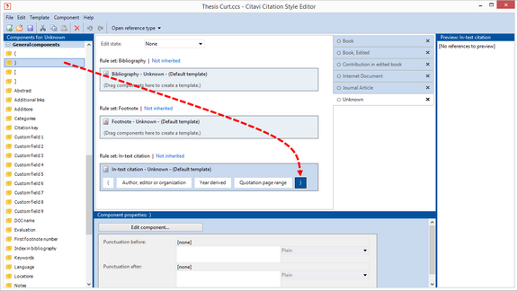 How to change the 2025 style for in text citation